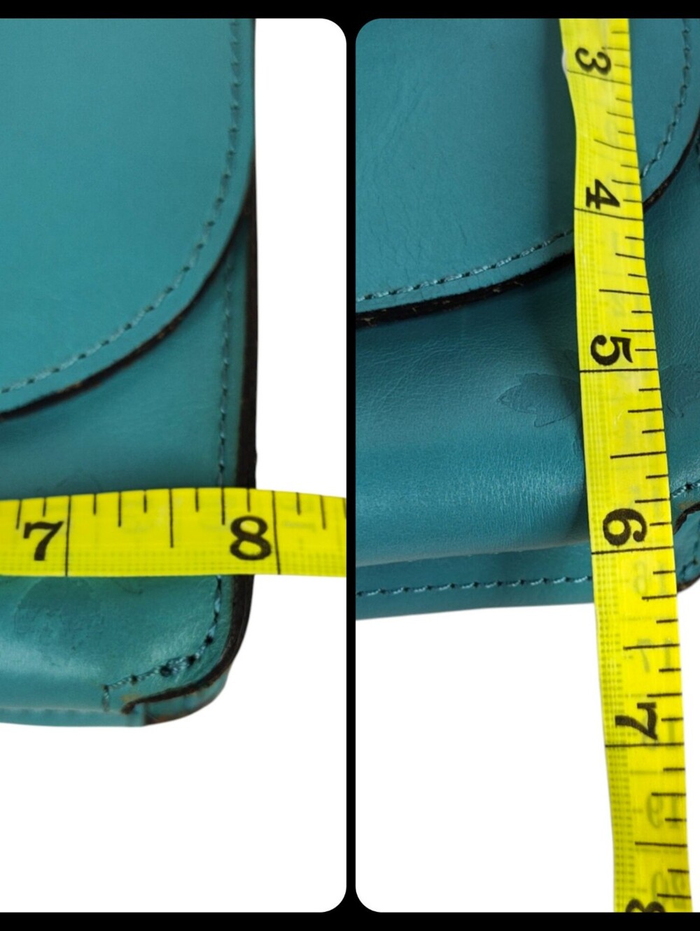 Patricia Nash Turquoise Leather Crossbody Wallet Bag | 100% Leather - Picture 11 of 16